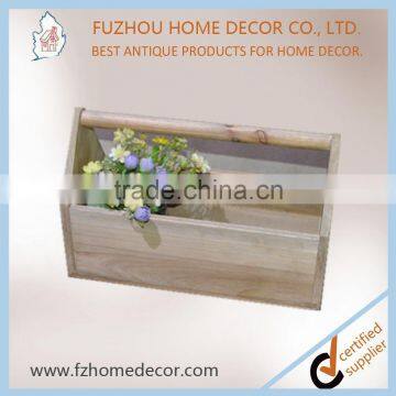 2017 Latest Antique Wood Metal Crate in Cute Design for Home Use photo-3
