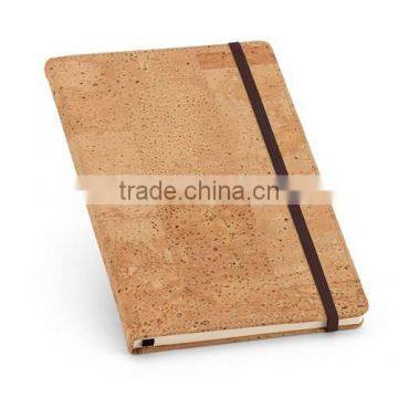 Cork Cover material notebook with Elastic band