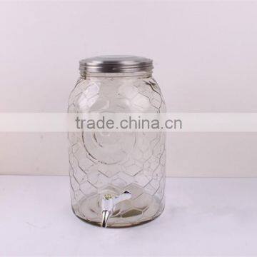 Lemonade Glass Juice Dispenser With Hand Painting photo-6
