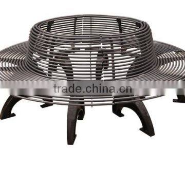 Cast Iron Street Leisure Long Bench With Back photo-2