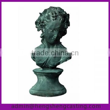 Interior decoration cast iron Sculpture head /human statue