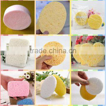 hot selling cellulose sponge round shape facial compressed makeup sponges for customize shape