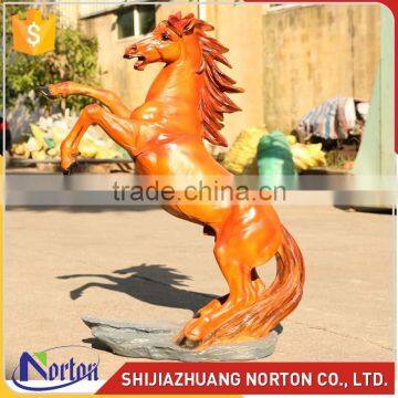 handcrafts cheap garden fiberglass/resin life size horse NTRS646S