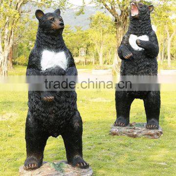 Home & Garden Decor Fiberglass Standing Bear Sculpture photo-2