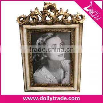 5"x7"Hot Sale Custom Golden Resin Photo Frame