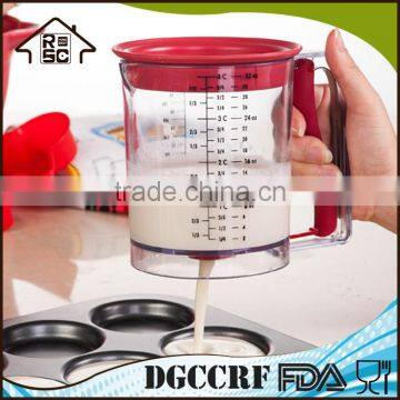 NBRSC Cheap Kitchen Fat Grease Gravy Separator Plastic 4 Cup Measuring Oil Cup photo-3