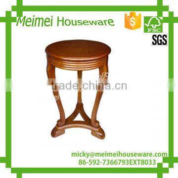 solid wood wooden console round coffee table