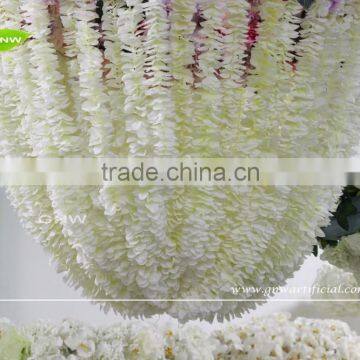 GNW FLD-Hanging161018-001 Latest Design Hot Sale Silk Artificial Flower Hanging Halo for Wedding Decoration photo-3