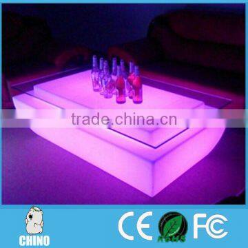 Big LED Lounge Table With Sofa for Lounge Room Nightclub Bar