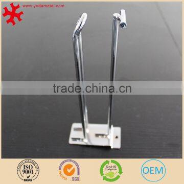 4"Pegboard Slatwall Double Loop Hook for Shop Accessory Chromed Finish - Pack of 100 photo-4