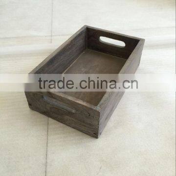 Rustic Serving Tray Paulownia Wooden Tray- Paulownia Wood Breakfast Tray