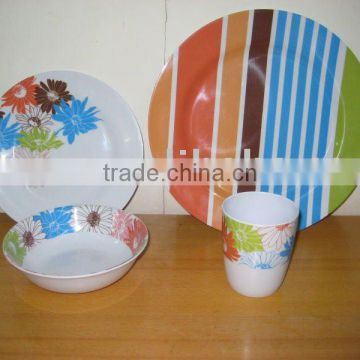 melamine dinnerware set