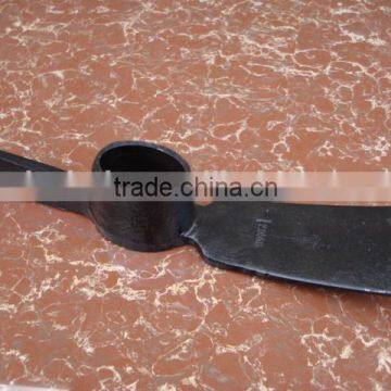 garden steel pick, forged pickaxe head