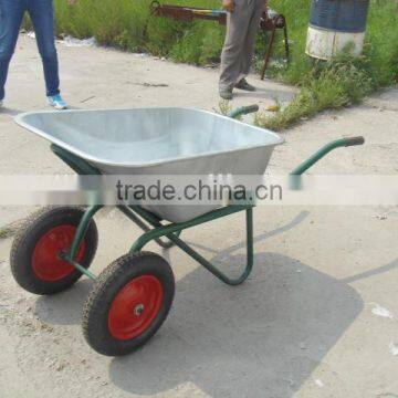 russia double wheels wheel barrow wb6418s for 85L load 160kg