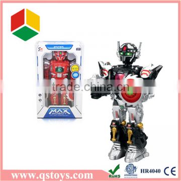 Plastic fighter big toy robot with light and music