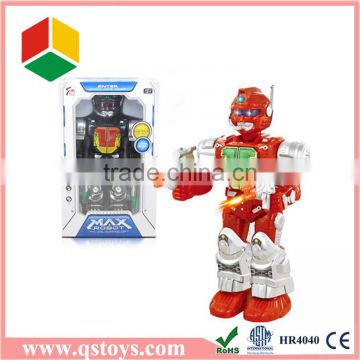 Kids plastic fighting robot toy robot with light and music