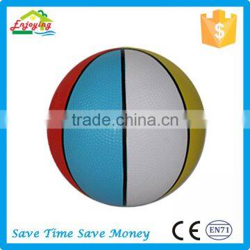 custom logo multi color mini toys rubber pvc basketball with OEM ODM service