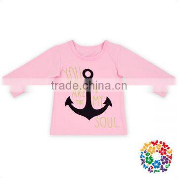 2016 Latest Fancy Tops Girls Plain Black Cotton Top With Feather 0-6 Years Old Girls Long Sleeve Tops photo-5