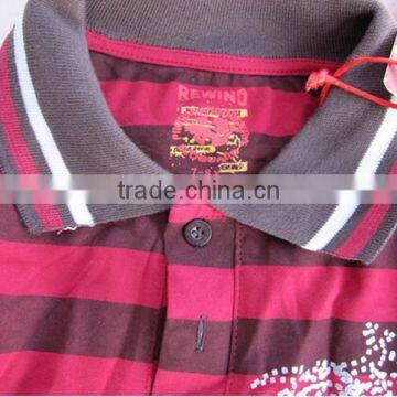 Boys Long Sleeves Stripe Polo Shirt/T-Shirt in Stock photo-2