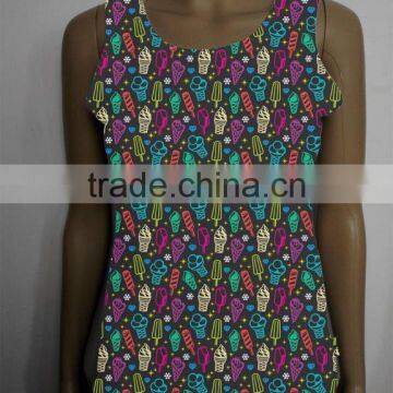 Tank Top Sublimation Womens Basic Loose Fit Sleeveless no Minimum. Ready Goods photo-4