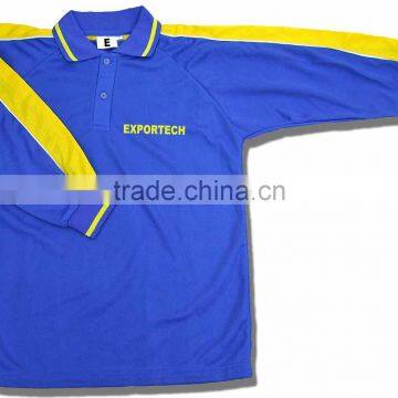 Full Sleeves Soccer Jersey Royal blue & Yellow Color