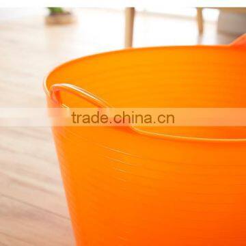 Plastic Laundry Basket With Handle Dirty Clothes Storage Basket photo-5