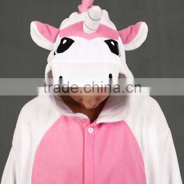 Heated Flannel Funny Cartoon Animal Unicorn Onesie 2017 Family Christmas Pajamas Wholesale photo-2
