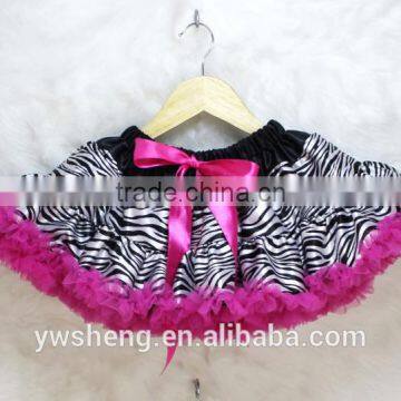 Baby Boutique Brand Name Clothing Christmas Costume Satin Chevron Pettiskirt Dance Wear Skirts for Young Girls photo-5