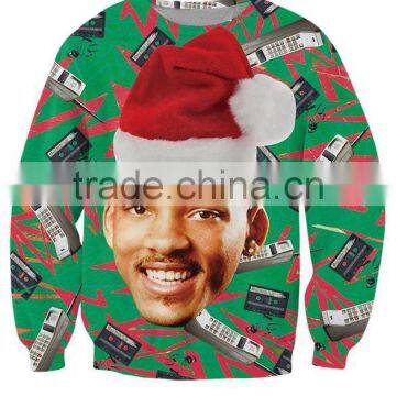 Fashion Design Sublimated Sweatshirt 3D Print Crewneck Sweatshirt Custom Printed Animal Printed Jumpers Full Sublimation Hoodie