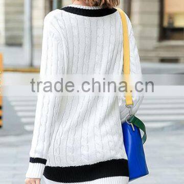 Ladies Loose Embroidery Pullover Sweater photo-3