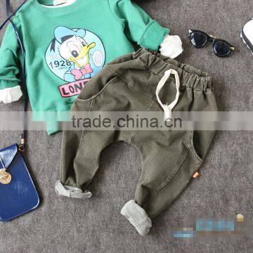 2-8 Years Wholesale 2017 New Autumn Cotton Patchwork Pockets Boys Pants photo-2