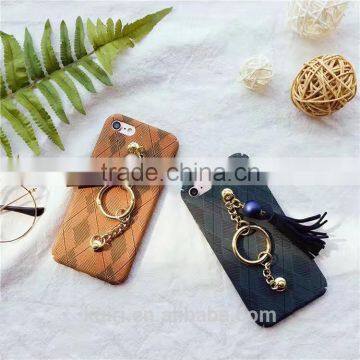2017 New Fashion Retro Metal Ring Tassel Phone Case Pendant for Apple Iphone 7 7plus 6 6s 6plus Back Cover Case Pu-82 photo-6