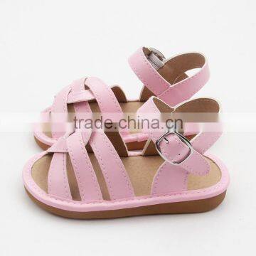2017 Baby Shoes Plain Color Safe Leather Shoes for Kids Squeaky Shoes photo-4