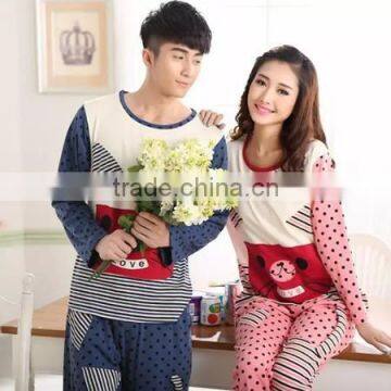 2015 Wholesale Cartoon Couple Winter Pajamas photo-3