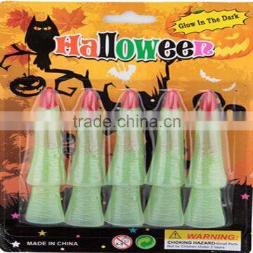 Halloween Party Accessories Glow in Dark Luminous Fluorescent Witch Finger False Nail photo-3