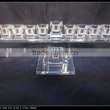 2013 New design Crystal candle holder for home decoration