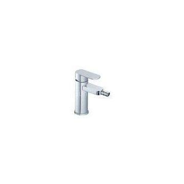 Ceramic Single Hole Bathroom Sink Faucet , Single Handle Brass Bidet Taps