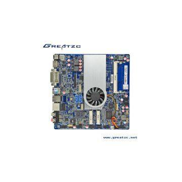 ZC-T4200DL MINI ITX Motherboard onboard CPU Intel HasWell I5,2 ethrnet port motherboard support USB3.0/WIFI
