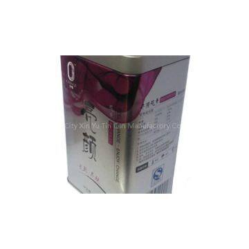 Rectagular Metal Tin Containers With Double Lids