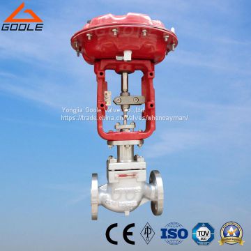 neumatic Control Valve with Globe Type Single Type