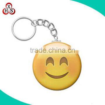 Custom design plush funny emoji keychain