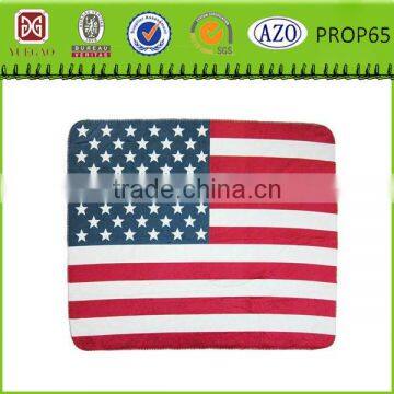 2014 new style National flag micro Flannel blanket Sherpa blanket in bulk