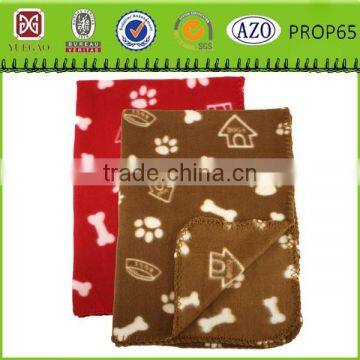 Bone and Paw Print Assorted Color Pet Blankets