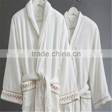 Reactive Print Bath Robe 100% Cotton Velour And Loop Robe photo-2