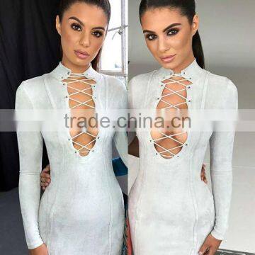 B33771A 2017 Winter Party fashion Women casual bandage dress