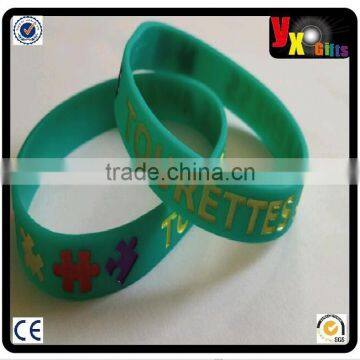 Tourettes awareness wristband bracelet/yiwu cake decoration supplies