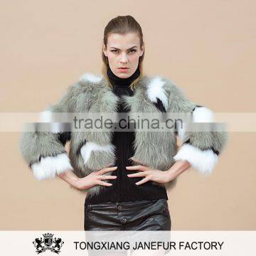 Wholesale real fox fur coat richness soft real fur women overcoat