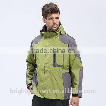 BHJ-0048 Men 3-1 Jacket,Winter walm hardshell waterproof camping & hiking wear jacket