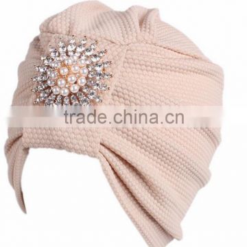 Women shawl polyester gold and silver Tassel Muslim hijab scarf hat