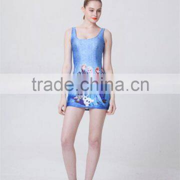 Dress 2015 New Cool Summer ,women Sex Dress Cartoon Digital Printing Party Dress for Women,fashion Dress
